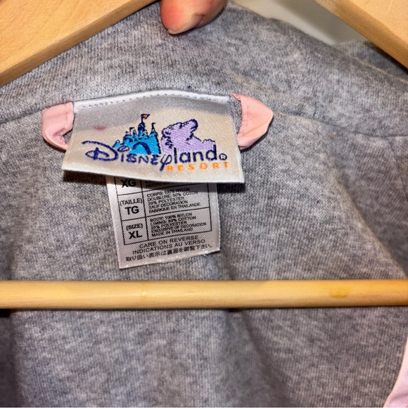 Disneyland Resort Women Jacket XL Pink Lined Parka Hooded Princess Embroidery - Picture 10 of 16